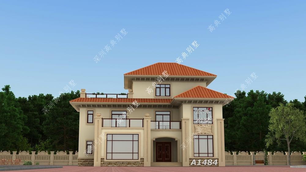 高颜值的欧式别墅，建在农村最合适，让城里人羡慕不已。