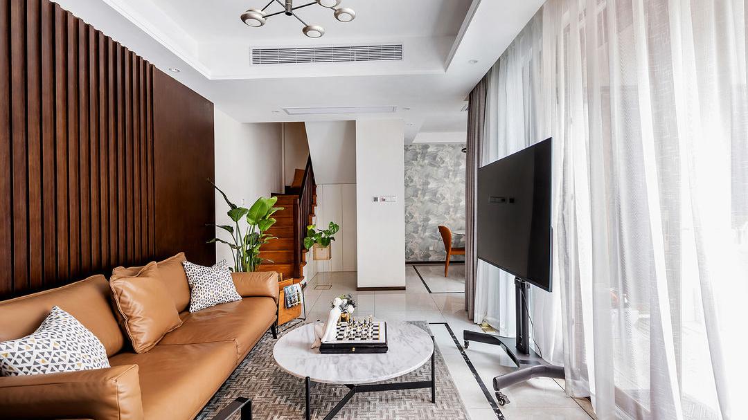 简单有品位的别墅设计，用色彩丰富空间层次，打造活泼灵动的家