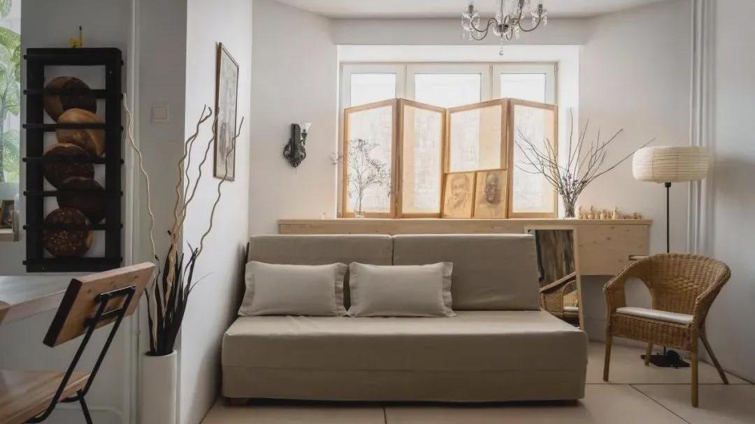 44平小户型的非凡设计：4.4㎡的卧室，7.7㎡的玄关，比谁都舒服