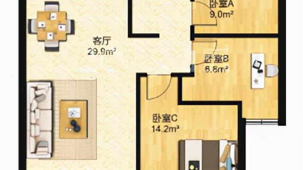 二胎家庭的幸福蜗居，86㎡挤出三室两厅，简洁温馨，满满家的气息