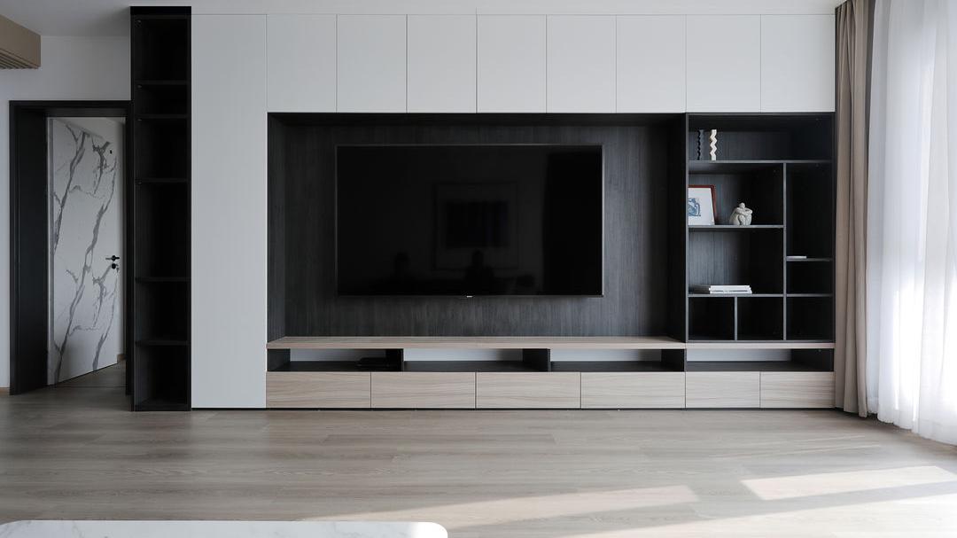 177平方米的简约空间，干净素雅温柔如水 ，让你享受在家的浪漫