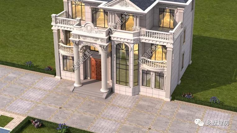 豪华大气的欧式别墅，占地184平，盖最靓的房