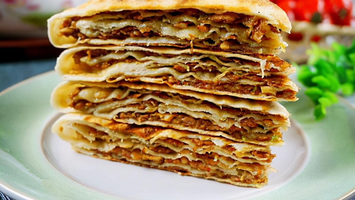 江苏省|这样的千层肉饼，吃着比普通肉饼过瘾，皮薄酥脆、馅料鲜香不腻