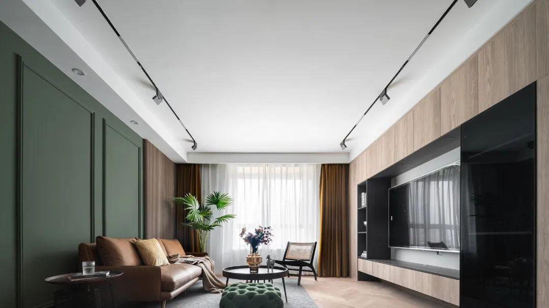 装修设计：110平复古色调混搭三室婚房