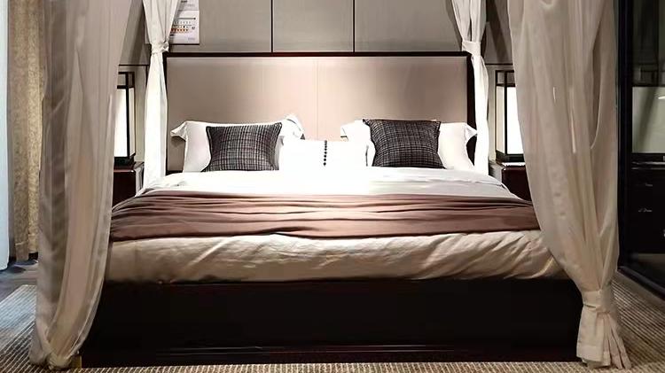 时尚又典雅的新中式卧室，总有你喜欢的一款！