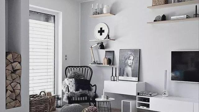 头次看到做在墙上的柜子，怎么可以这么漂亮？