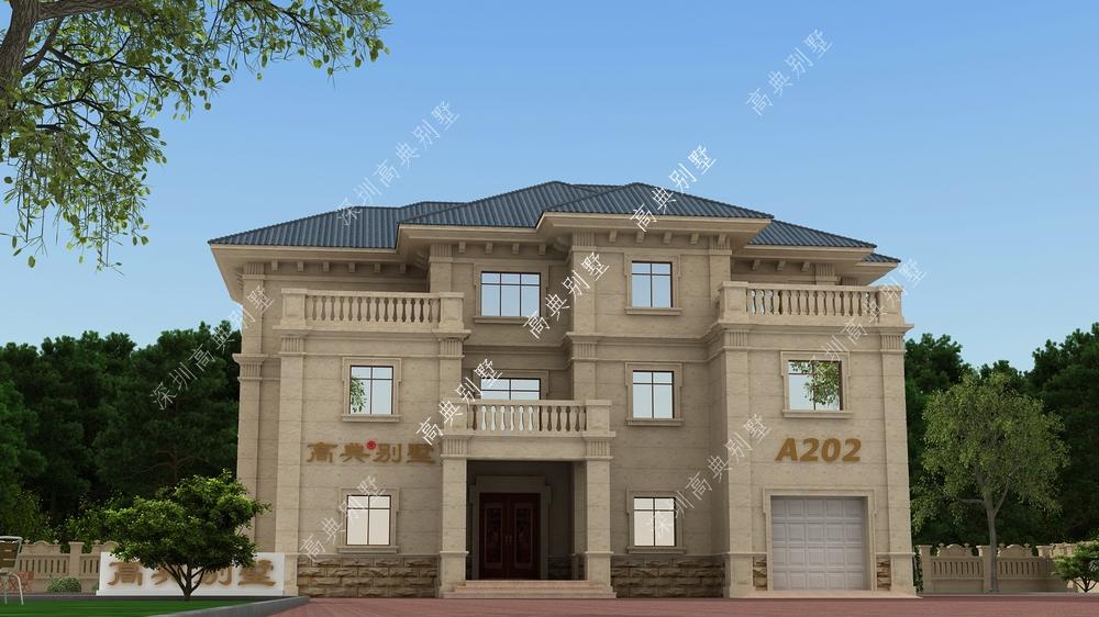 实力派的简欧别墅设计，建在村里，绝对是村里最拉风的那栋。