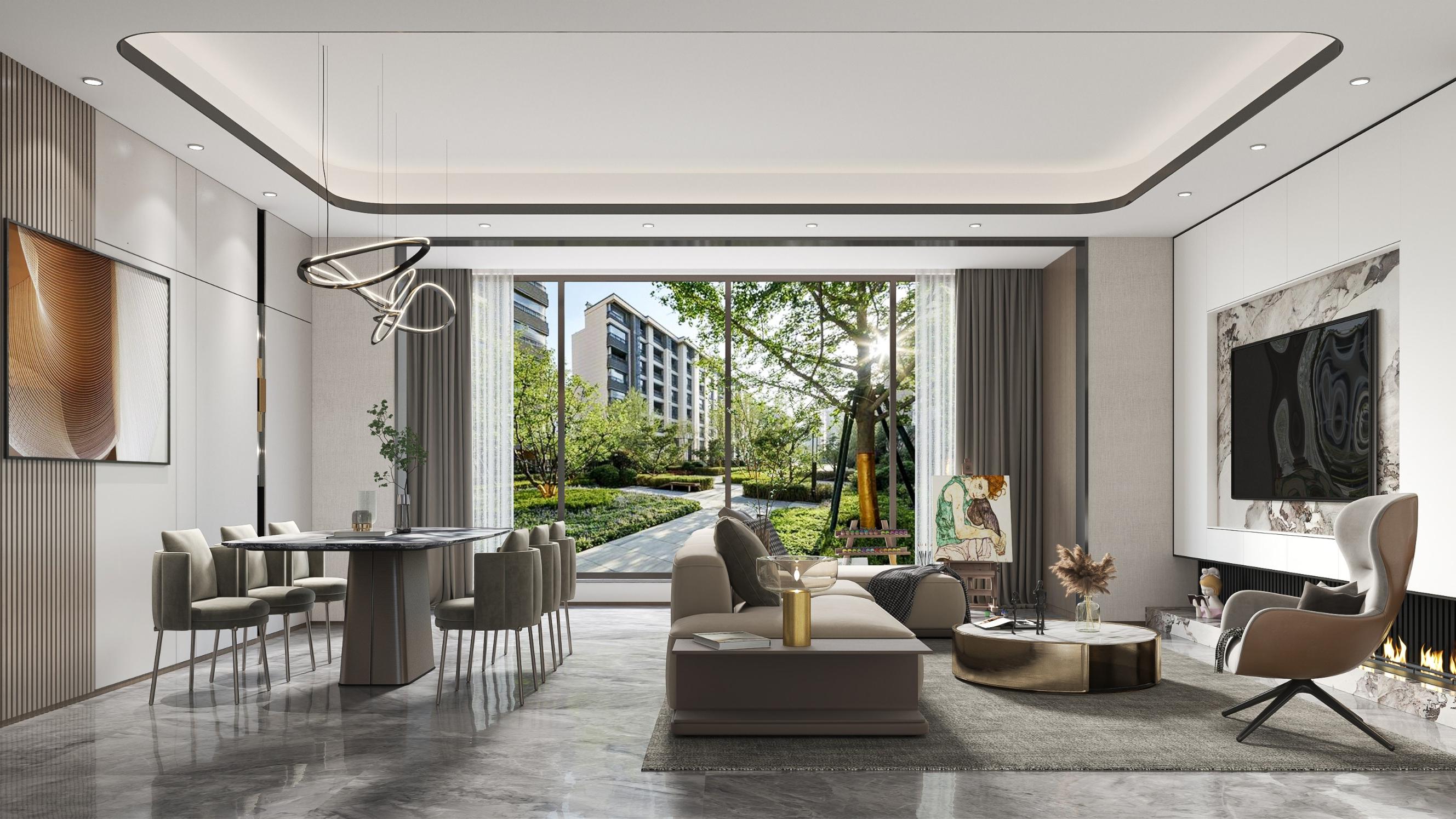 160m2新中式风格大平层，理想的时代宜居住宅。