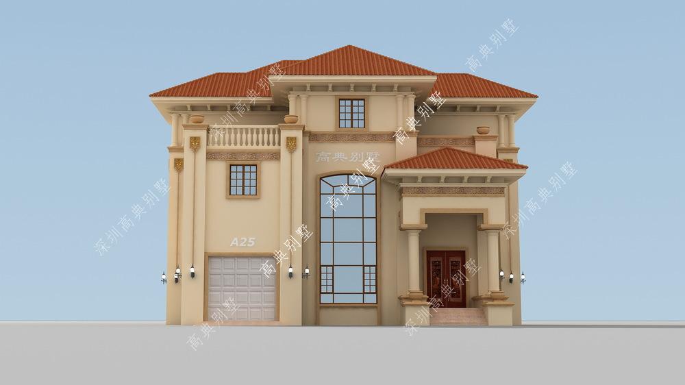 这款欧式别墅设计，有气质又漂亮，室内空间还讲究。