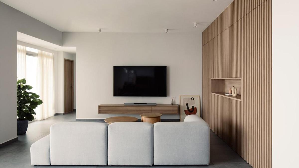 115㎡干净清爽的家，比做任何华丽的装饰都要强，进去就不想出来