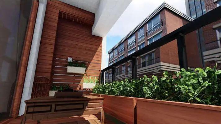 朋友家阳台上满铺防腐木，发到朋友圈被赞爆了，回家也要学着装！