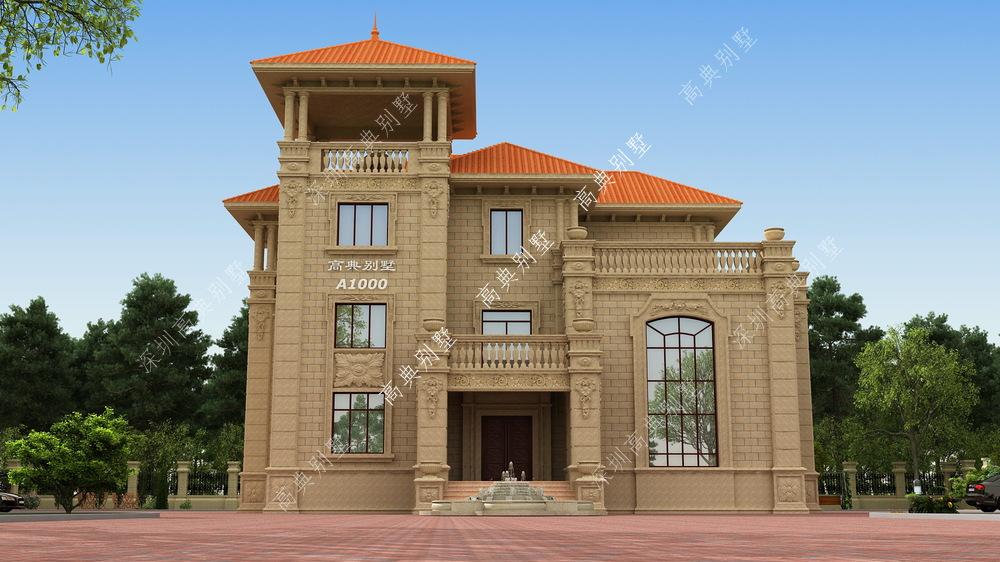 这款欧式三层别墅，造型时尚，室内功能分区清晰，享受美好生活。