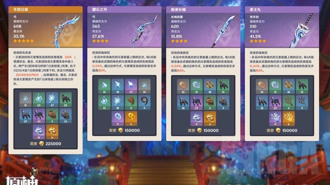 原神：2.2新武器新BOSS曝光，1把五星3把四星，新BOSS堪比驼子哥