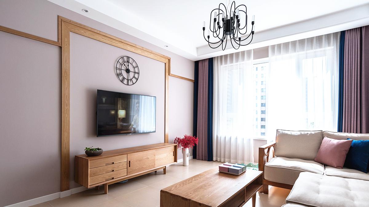 轻硬装重软装，色彩搭配太抢眼了，庆幸选择了简约北欧风