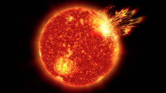 恒星 附近恒星看起来像年幼太阳，模拟表明太阳当时自转速度快3 倍。磁场也更