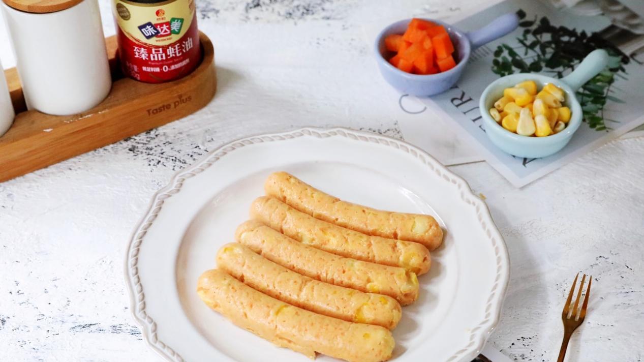 食材|在家自制鸡肉肠，做法简单，食材丰富，干净卫生，孩子吃着放心