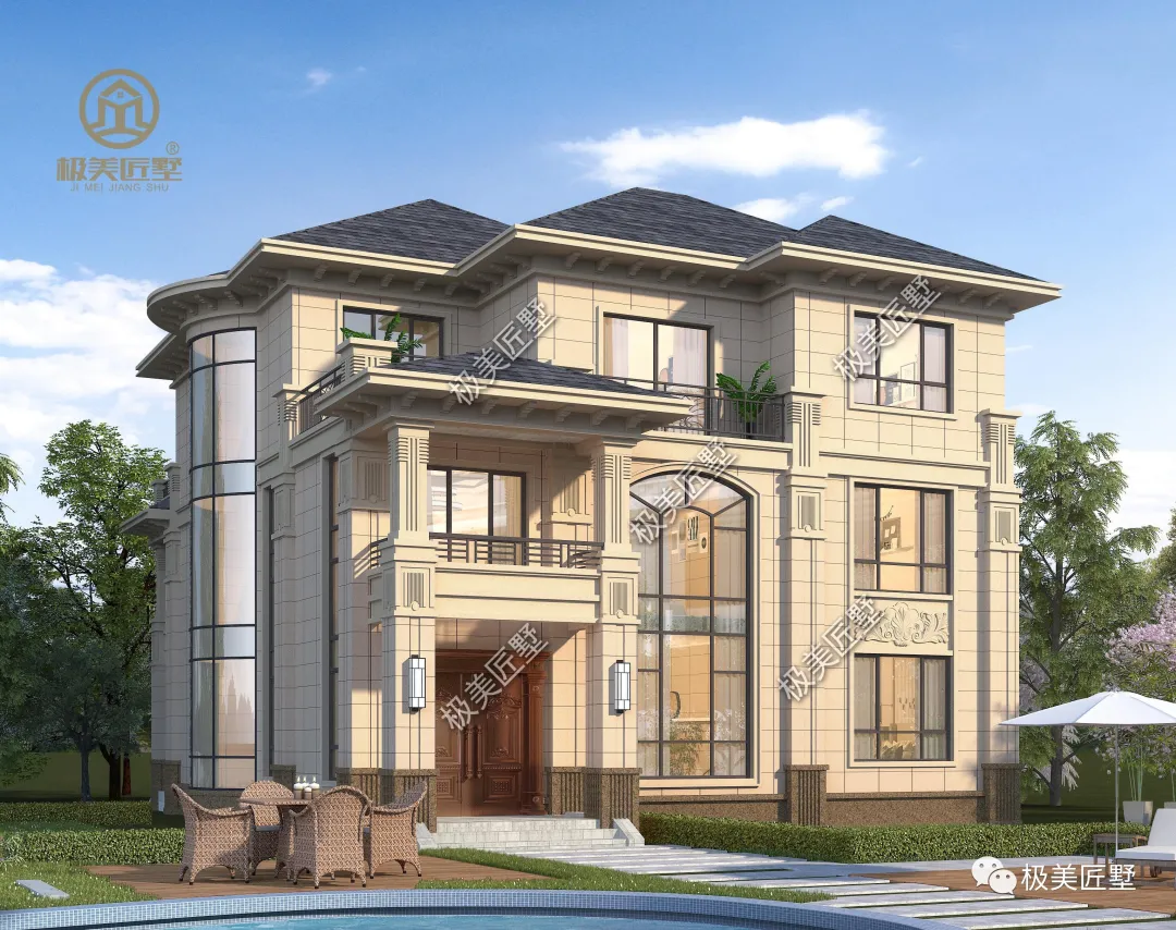 大开间的别墅设计，这栋舒适享受，赶紧来看看吧！