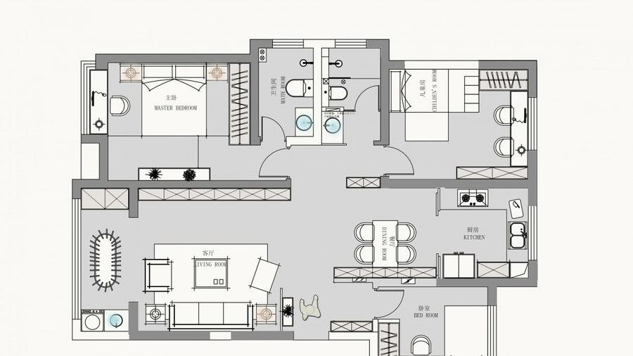 128㎡日式简约，温润原木与大量留白，让家更治愈更宜居！