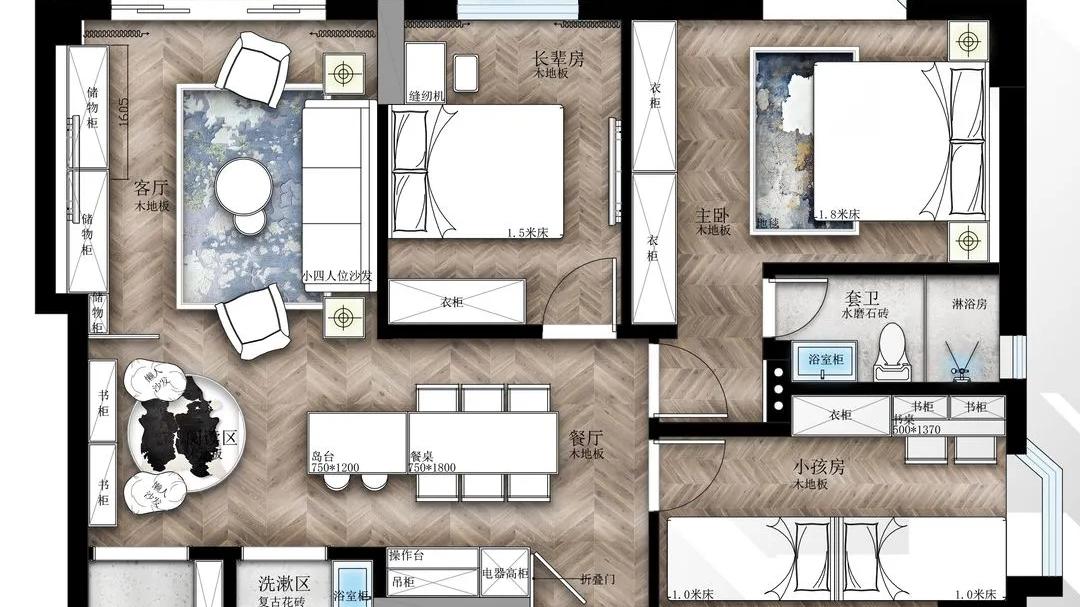 柜子打多了很压抑？132㎡超强收纳，治愈强迫症！