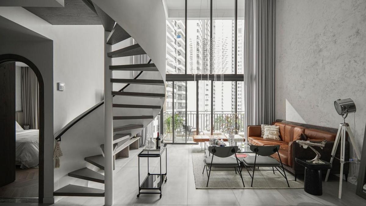 见过太多套房子，装修心里也有谱了，简单清爽的跃层才是我心所属