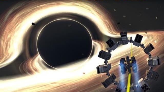 黑洞 在外面看不到黑洞里面，但在黑洞里面能否看到外面的世界呢？