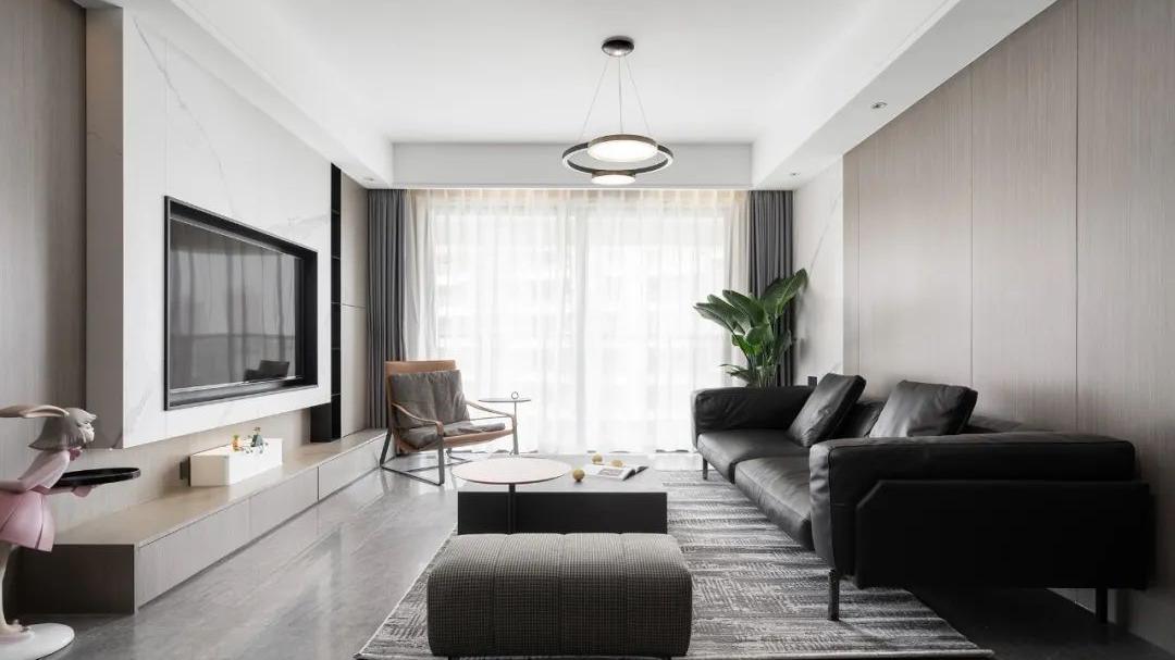 装修设计：132平实用又质感现代简约四室