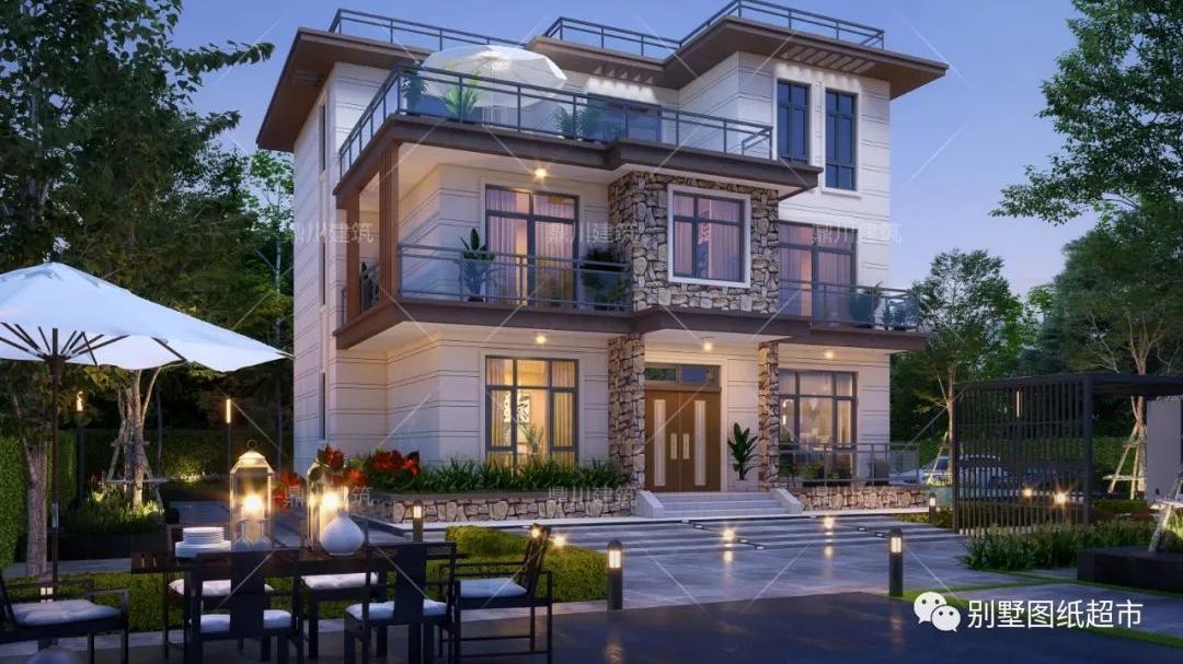 农村建房新篇章，8090后最爱现代风别墅，这三款时尚前卫