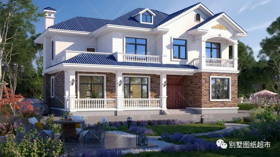 还没建房的别急！这款二层农村别墅，6卧室+棋牌室+茶室