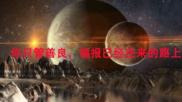 新颖星 你只管善良，福报已经在来的路上！人若欠你，天必还你！