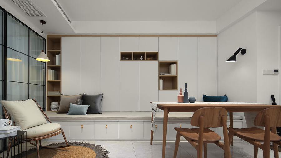 90㎡超强收纳设计，套二变套三，营造简约宜居氛围！