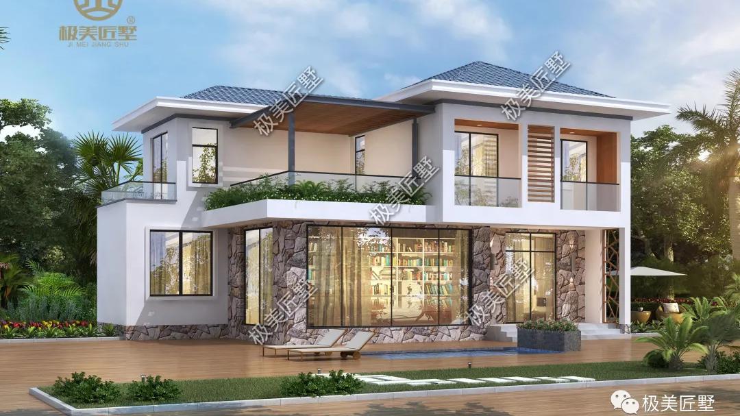 二层现代风别墅，简单实用，未来农村建房的新趋势！