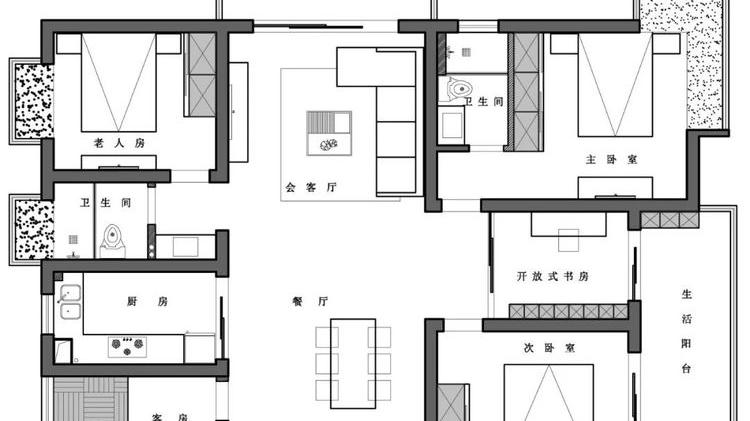 146平的原木简约风大宅，灰、木、白的搭配好文艺