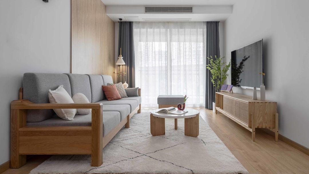 原木+白色，87㎡舒适养眼倍感亲切，给设计师点赞