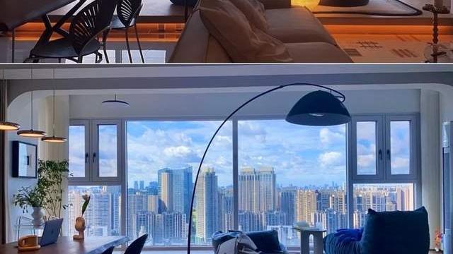深零设计师姚工 同样阳台纳入室内，他家就格外优秀，靠着落地窗，局部抬升做地台