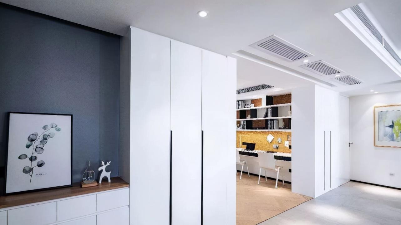 110平现代风二居室，开放式的厨房及书房时尚前卫！