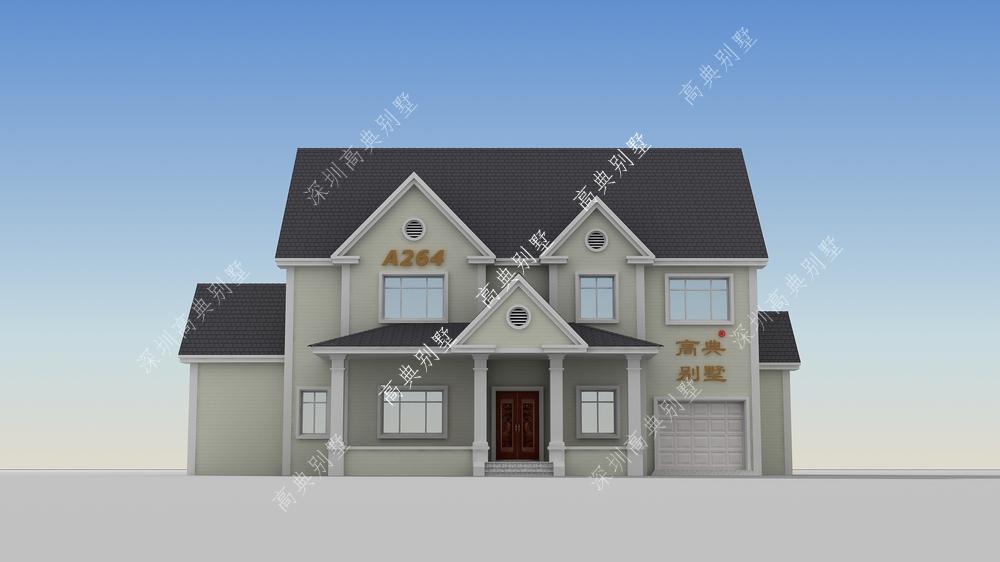 这款农村两层别墅，造价在20万左右，很是经济实惠。