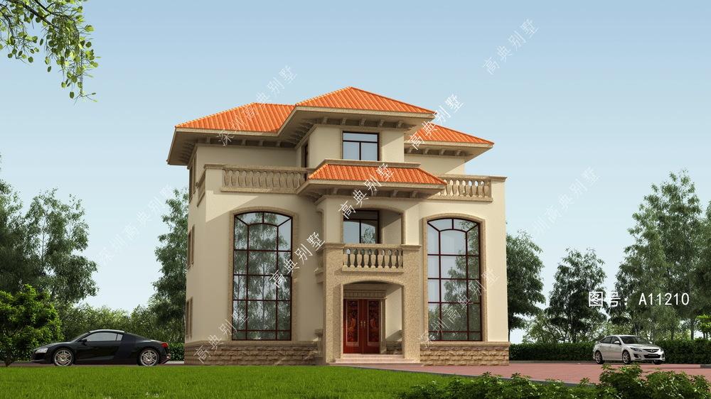 设计惊艳的欧式别墅，多卧室还带大露台，温馨居住又舒服！