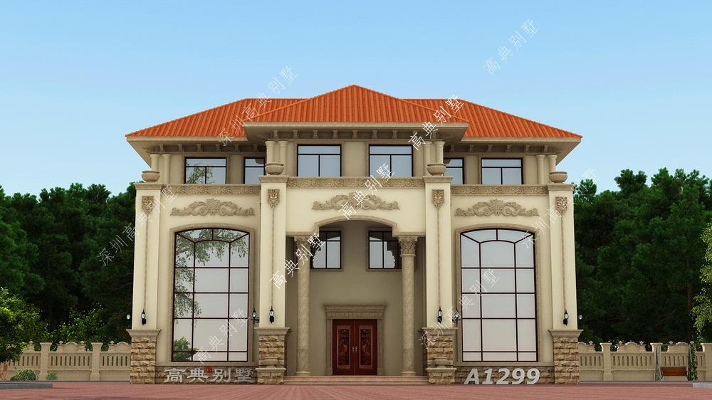 高档欧式别墅设计，现代大方，很是好看，让人看了就想夸。