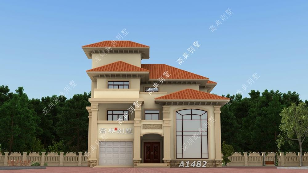 这款三层欧式别墅，户型很实用，快拿上你积攒的工资建吧。