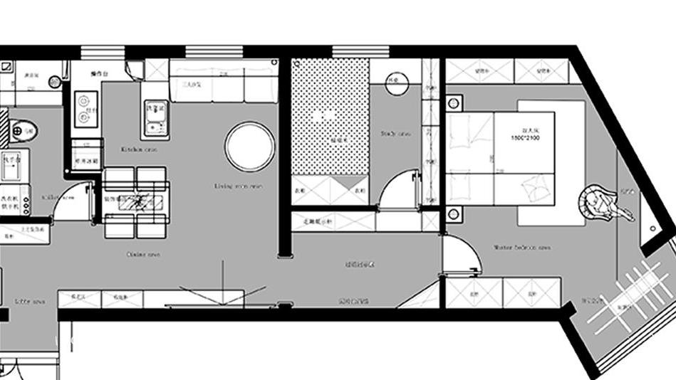 全屋整体效果很喜欢，美中不足是电视背景墙，不过空间利用很不错
