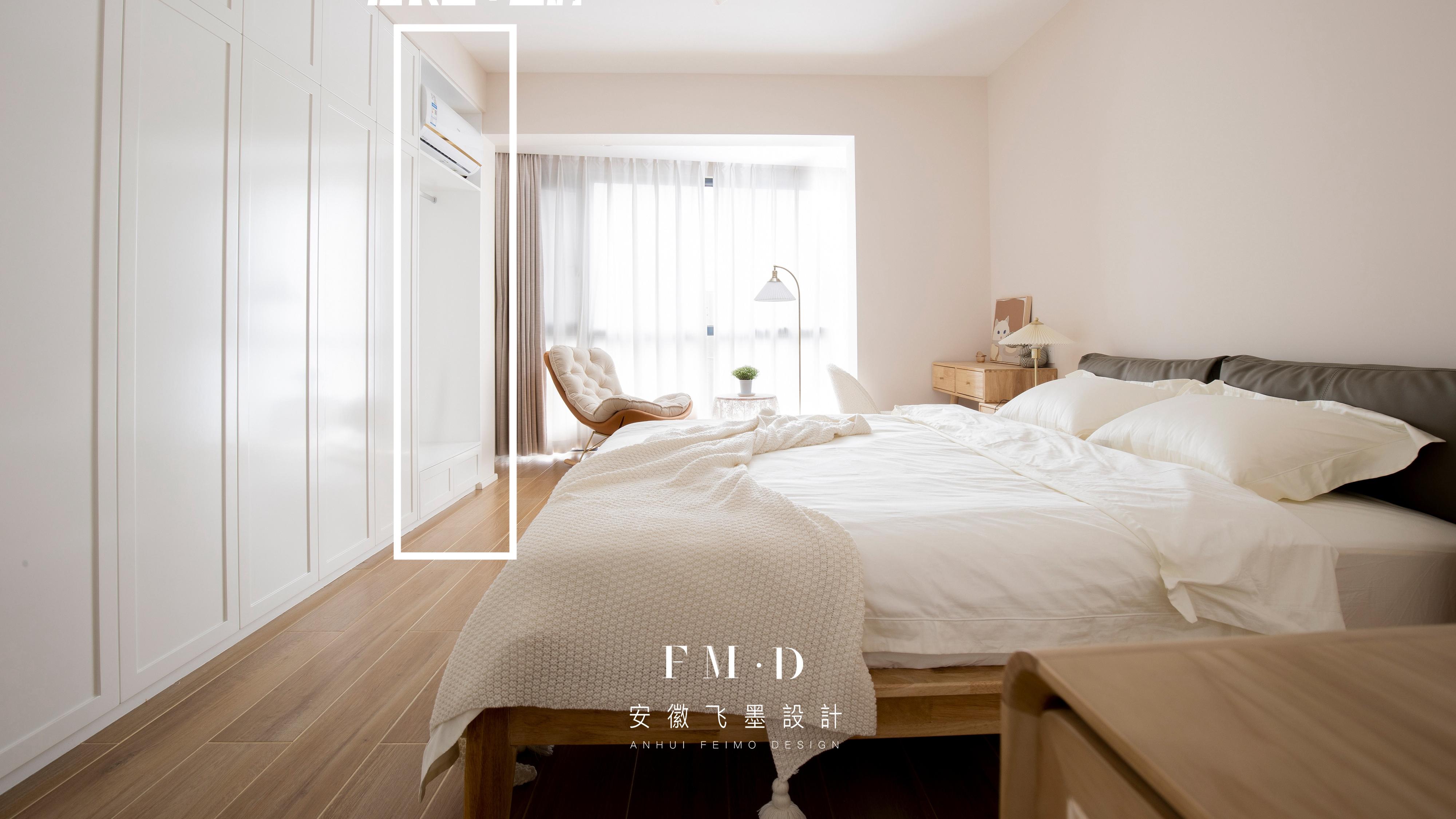 床尾定制一排衣柜，为了更好用靠窗留1㎡，多6个装修样板不会出错