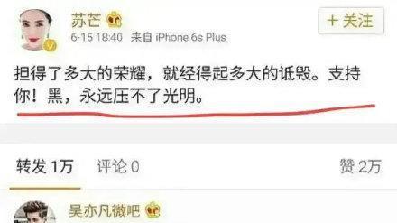 生活赋予情感|苏芒上位史：坐潘石屹大腿，力挺吴亦凡，野心吞噬良知的故事