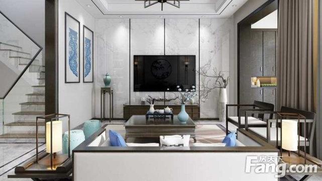 182平复式房子，注重古典古香的基调原汁原味新中式设计