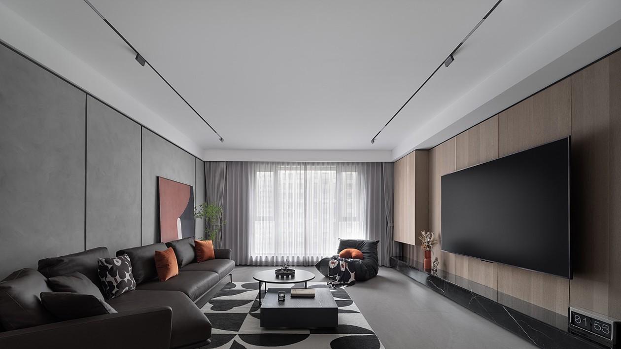 【鲁班装饰】招商雍和府98m2现代简约风格 简洁明快