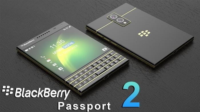 5G|黑莓Passport 2 5G版外观渲染图曝光，圆方机身+键盘设计