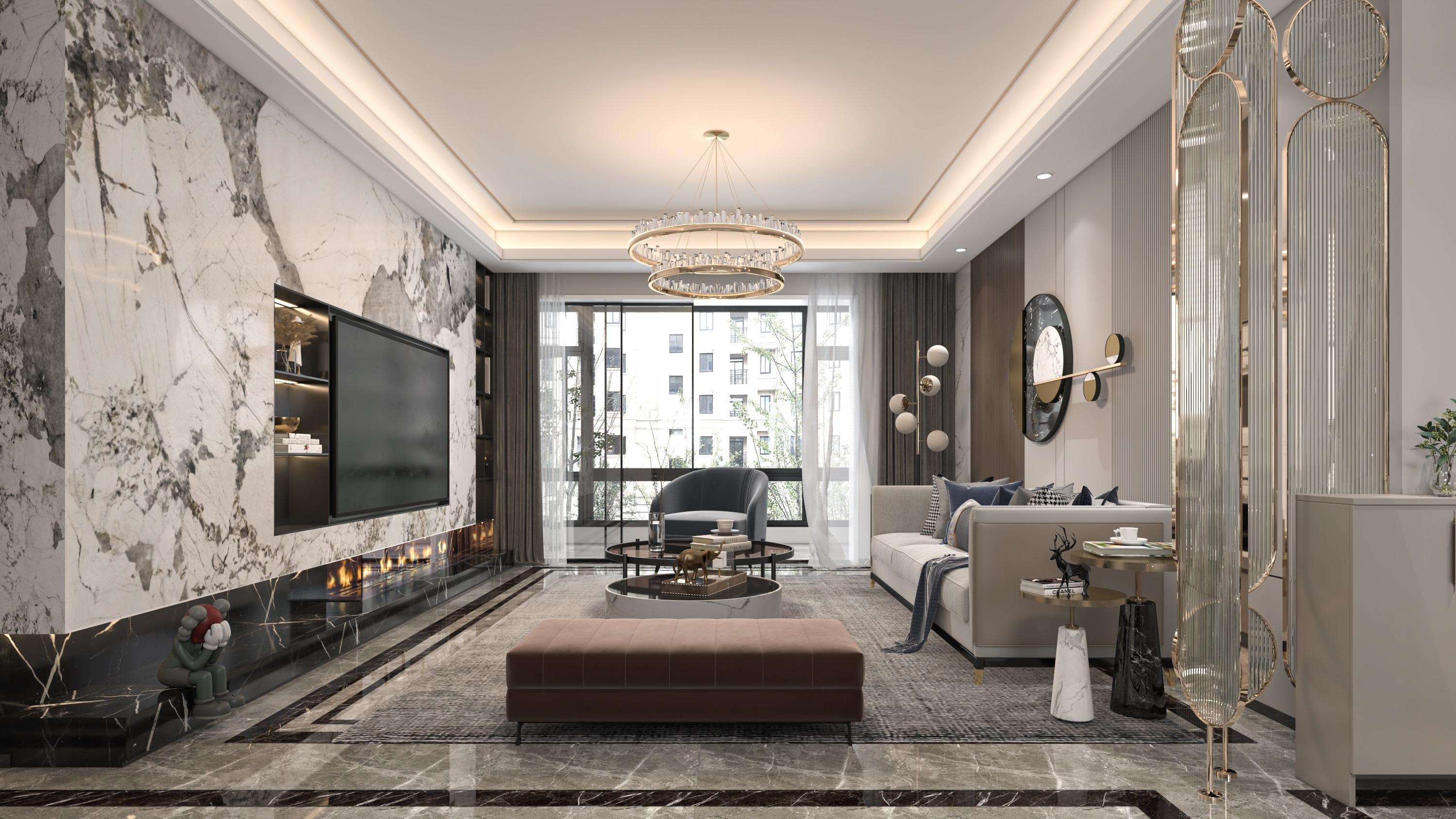 200㎡现代主义大平层，喧嚣都市中的个性栖居