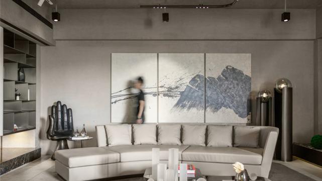 120平高级灰三居室，看似简单却不乏高级