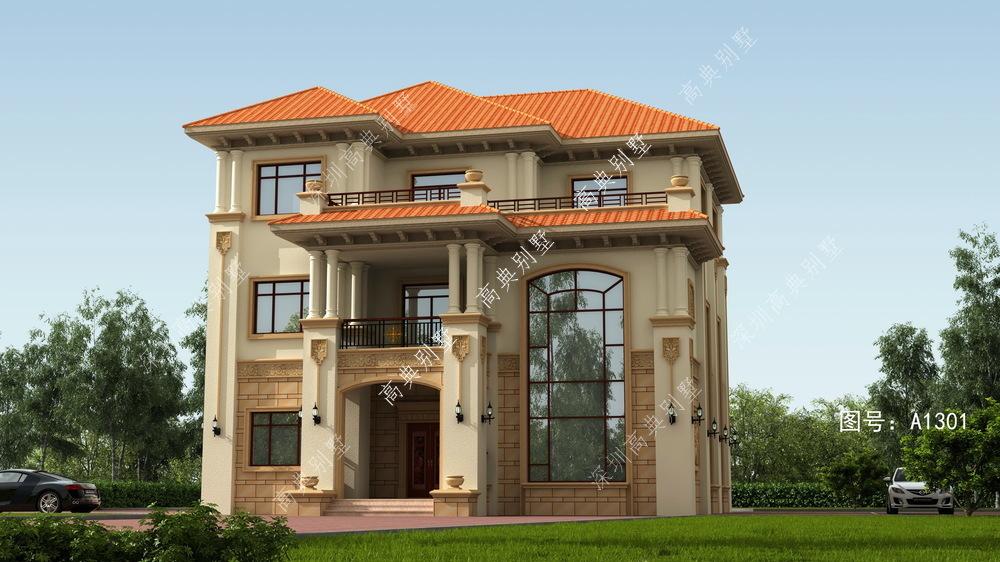 欧式三层自建房，造型豪华，精致耐用，让人眼前一亮。