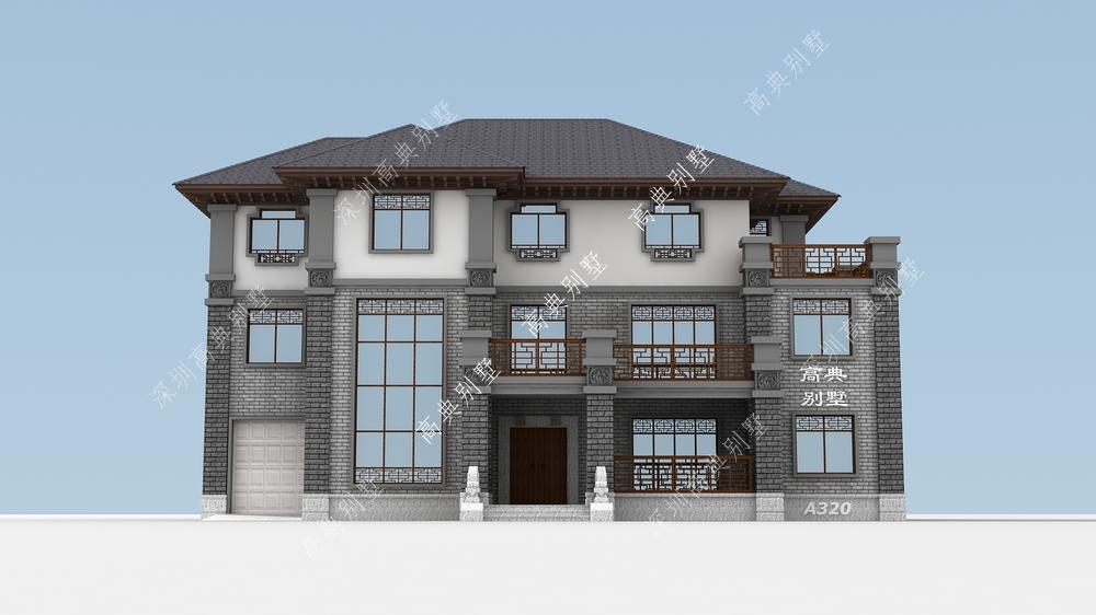 经典户型的中式别墅，盖一栋，观看的人要踏破您家的门。