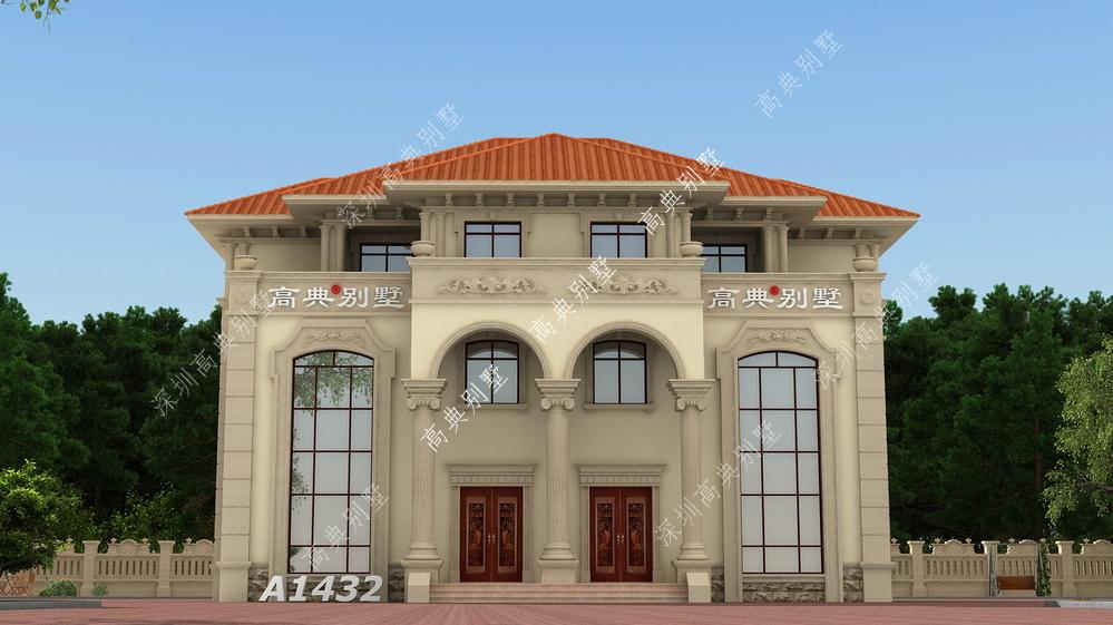优质双拼欧式别墅，建出来省钱又霸气，兄弟就该建这样的房子。